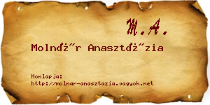 Molnár Anasztázia névjegykártya